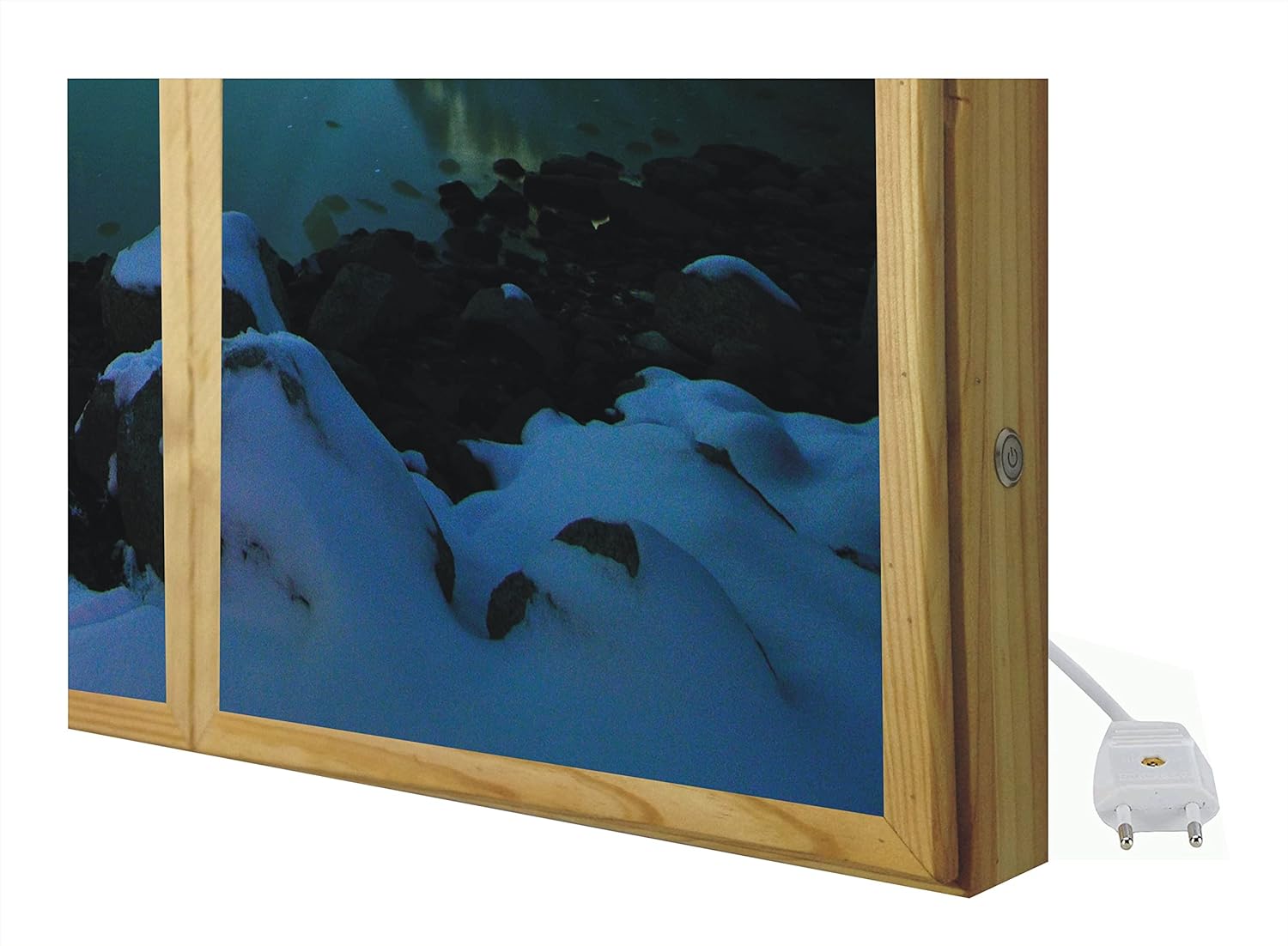 Decorative False Window with Aurora Borealis Light