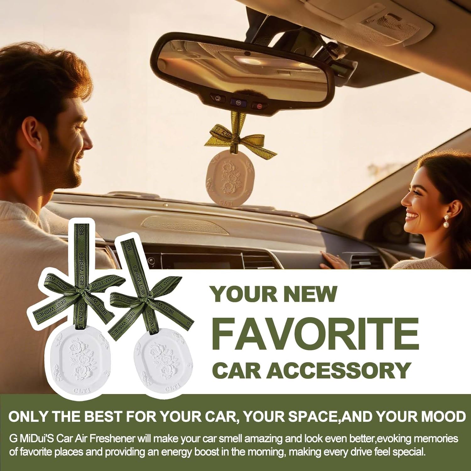 3pcs Porcelain Essential Oil Diffuser for Home and Car
