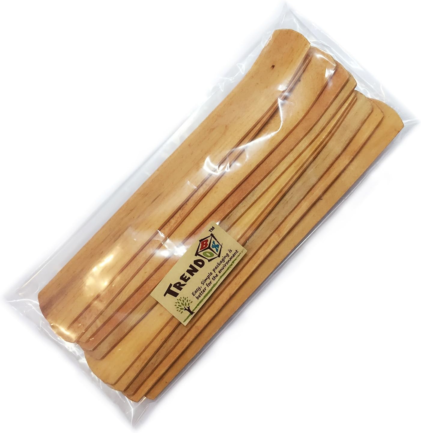 TRENDBOX 10pcs Plain Wood Incense Stick Holder Burner Ash Catcher