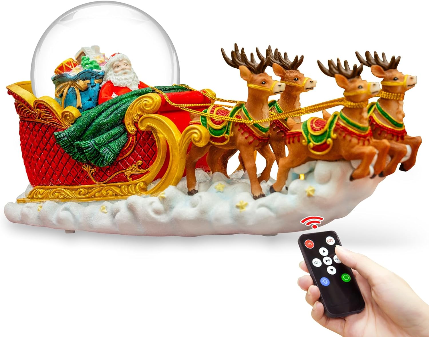 Mr Winder Christmas Snow Globe with Music and Lights