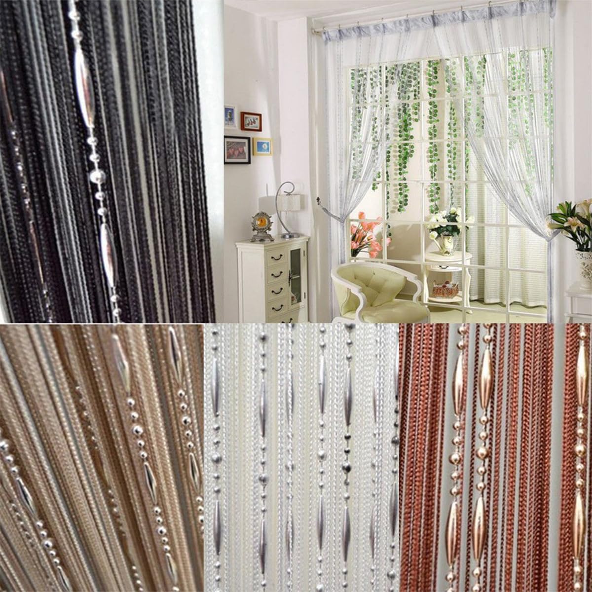 Beaded Curtain Door String for Home Decor