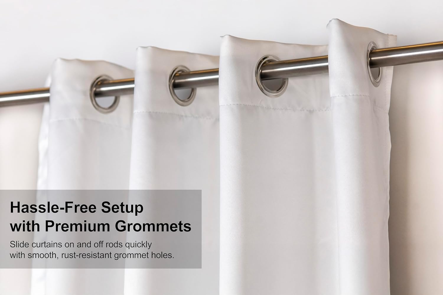 Blackout Curtains for Bedroom with Stainless Steel Grommets