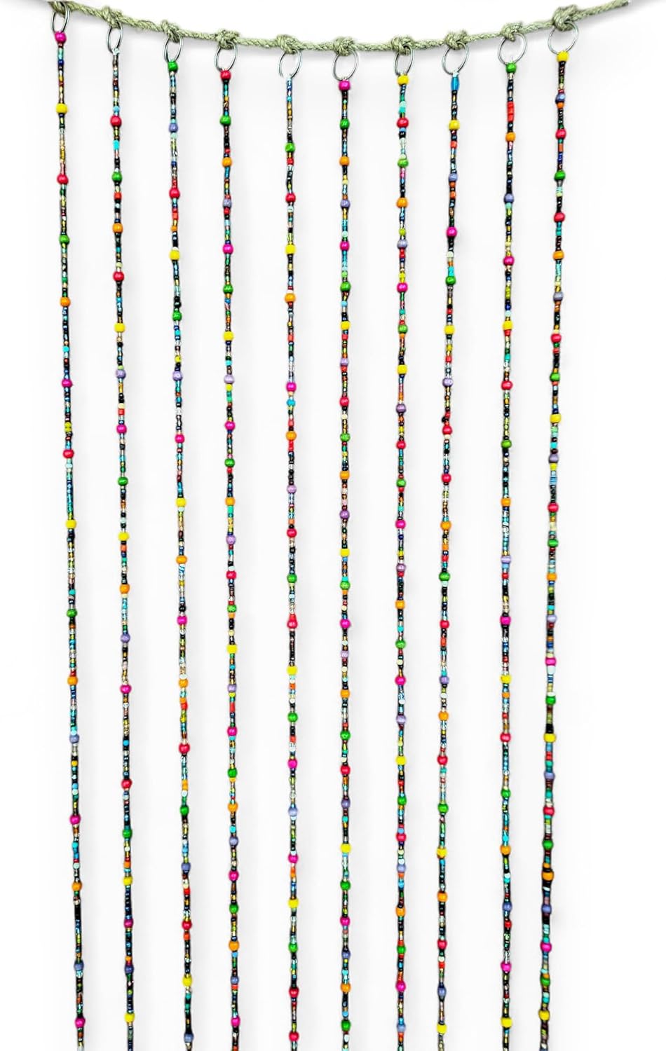 Mango Gifts Bohemian Beaded Curtain with Jingle Bells