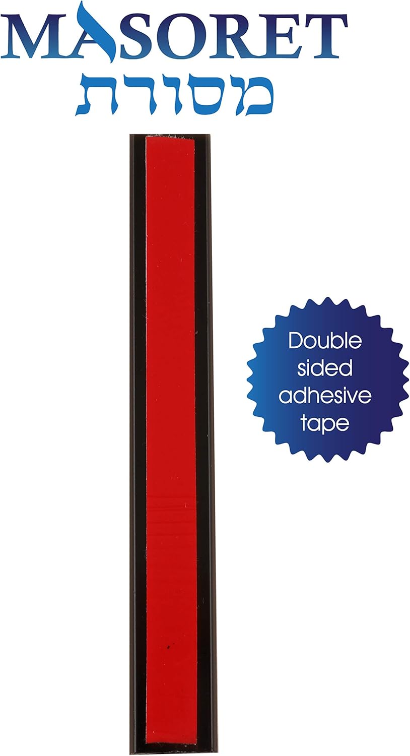 MASORET 3-Piece Aluminum Mezuzah Scroll Holder Cases