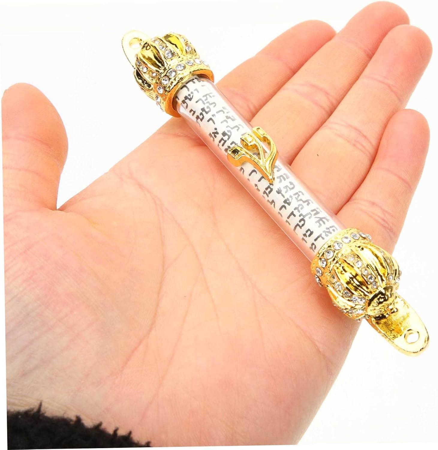 Cabilock Biblical Doorpost Crown Mezuzah for Home