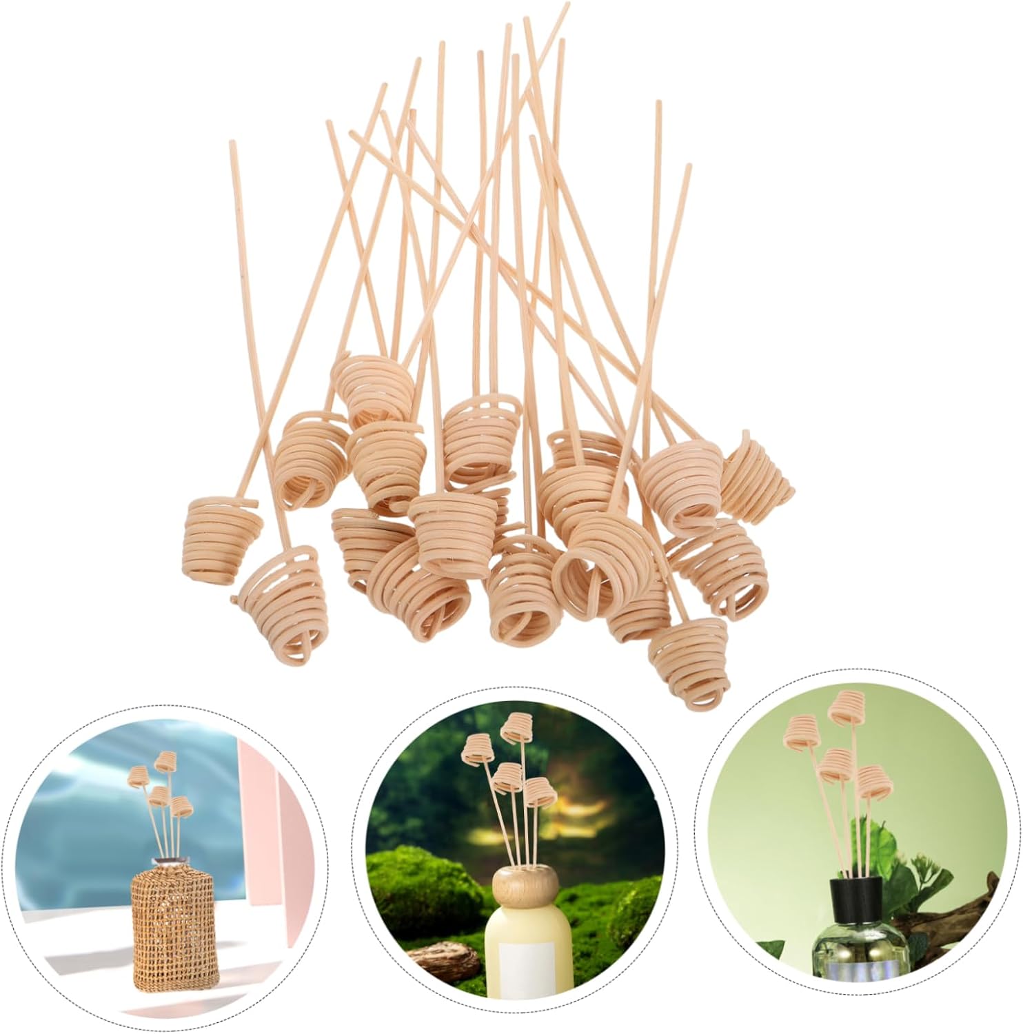 20PCS Natural Wood Diffuser Sticks for Home Decor