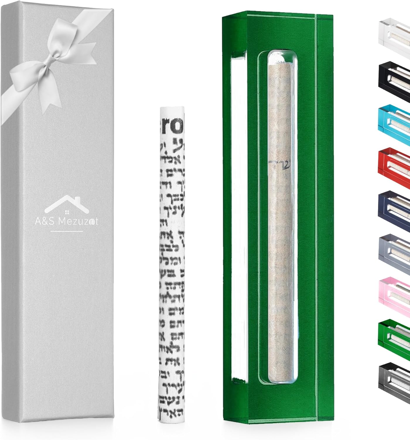AS Mezuzot Acrylic Mezuzah Case for Door