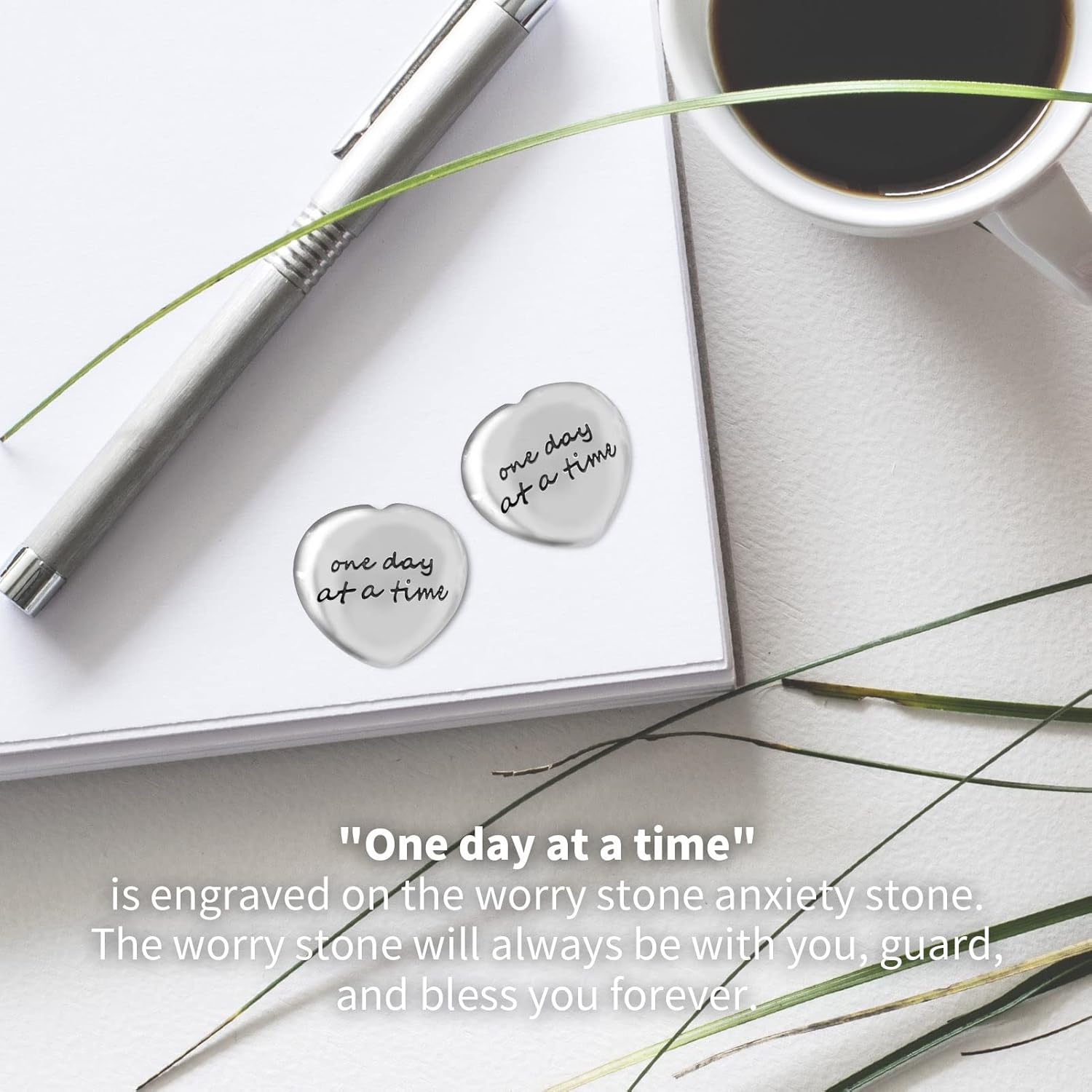 Yuchew Anxiety Relief Worry Stones with Engraving