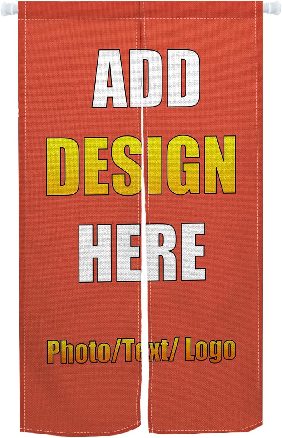 Custom Door Curtain Noren with Photo Text Logo