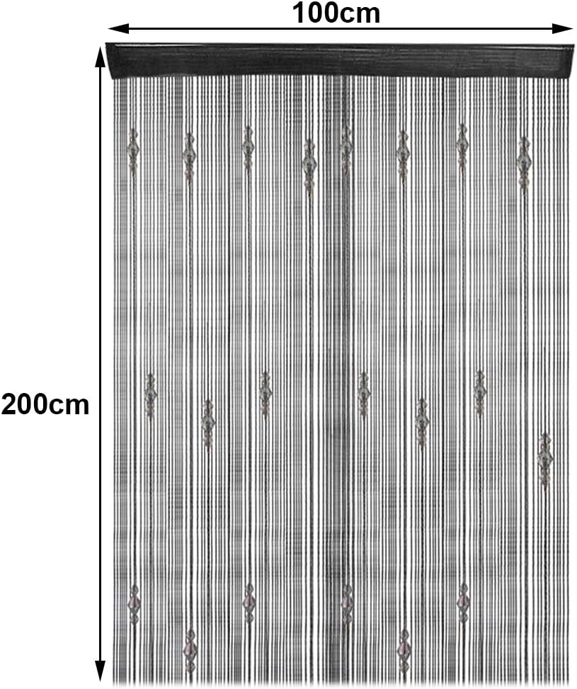 Goosacyon 2Pcs Crystal Door String Curtains for Decor
