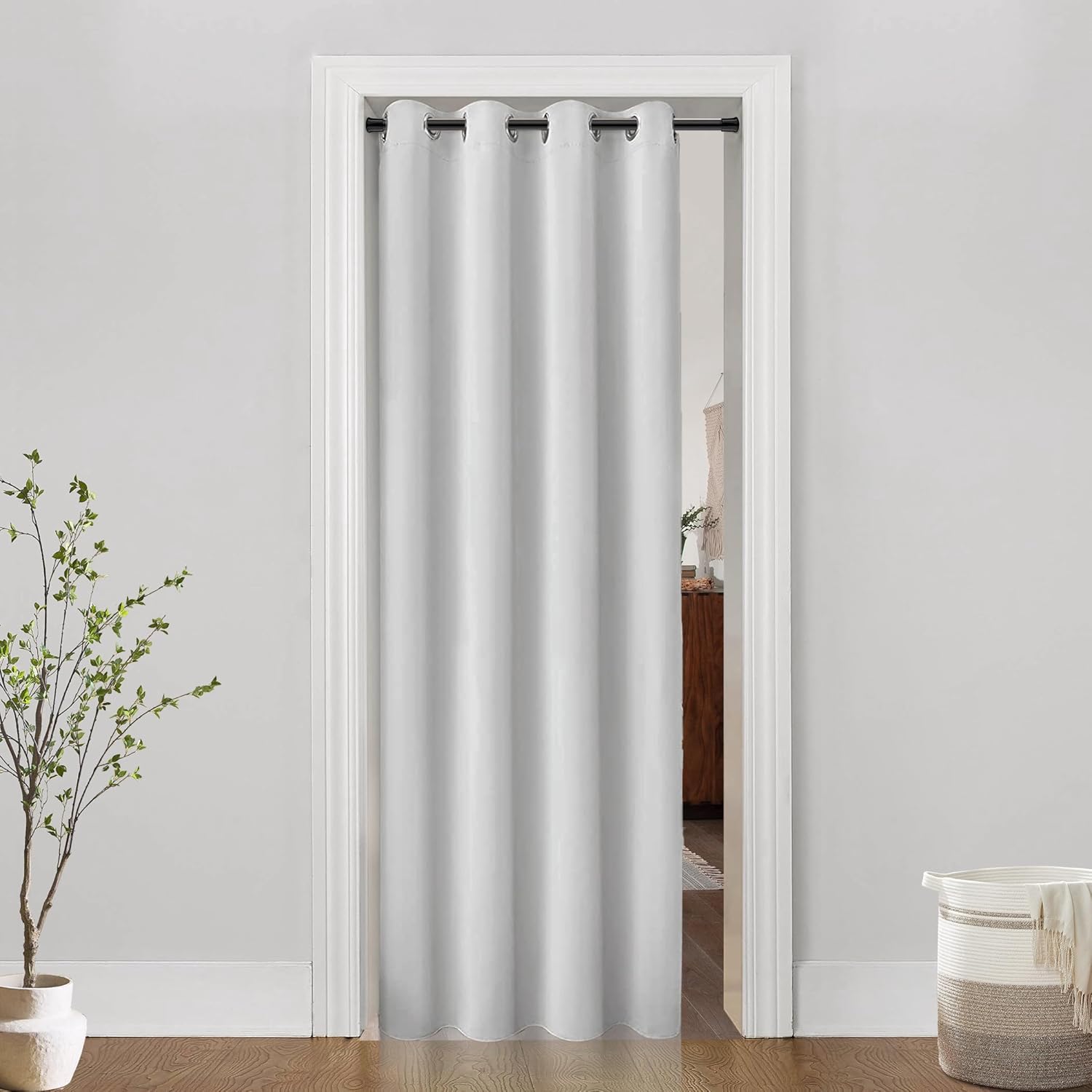 Curtain as Bedroom Door Sound Proof for Doorway Cover