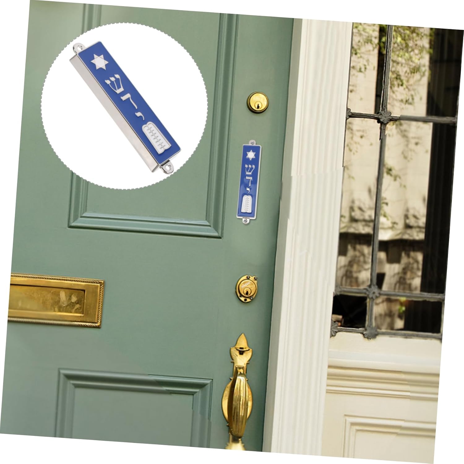 LIFKICH Mezuzah with Holy Text and Crown Decor