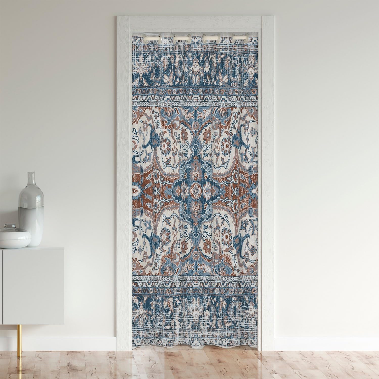 Erosebridal Antique Door Curtain with Damask Floral Design