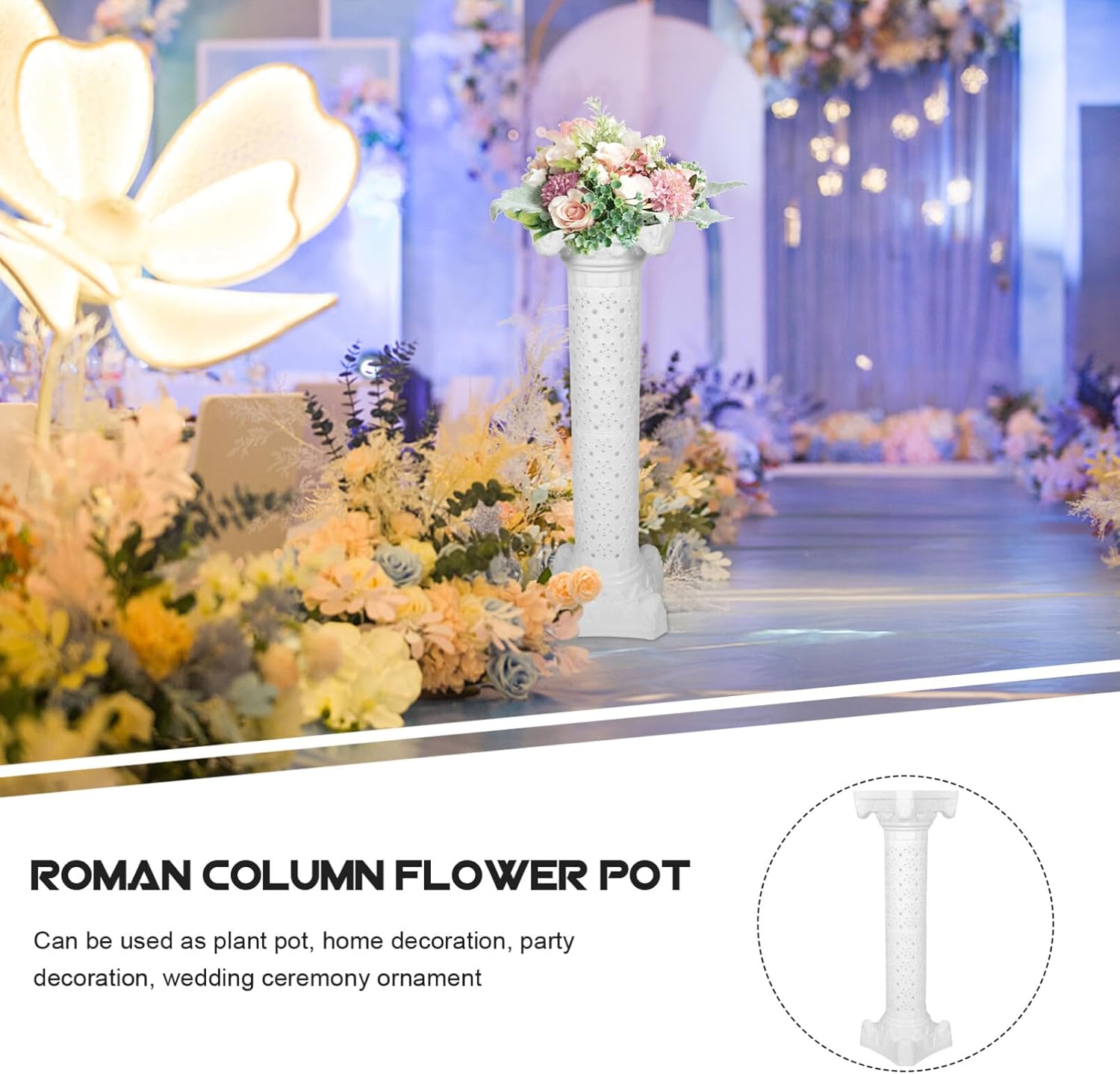 ERINGOGO Column Statue Tall Display Pedestal