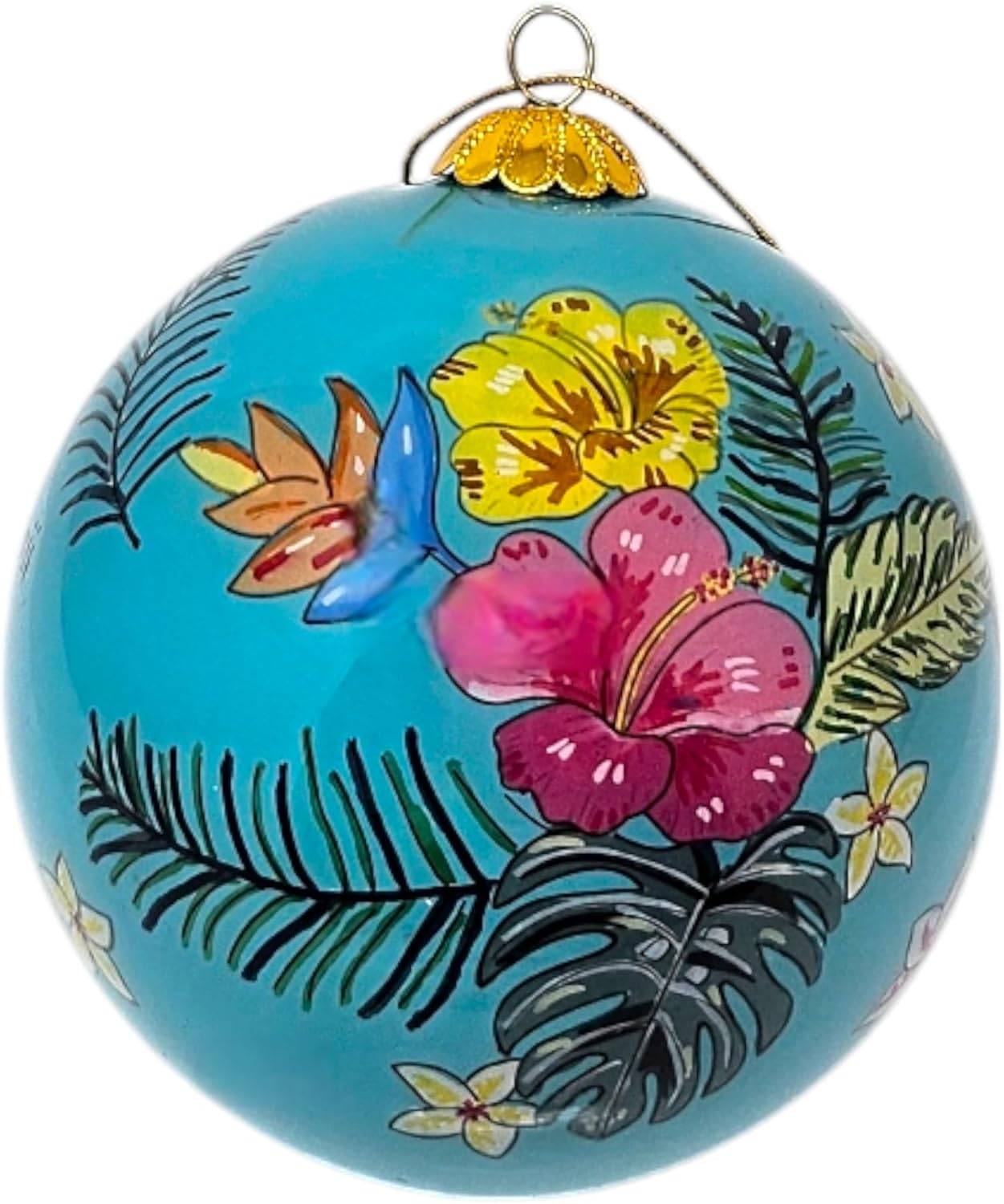 Pineapple Tropical Delight Hawaiian Christmas Ornament 3 Inch