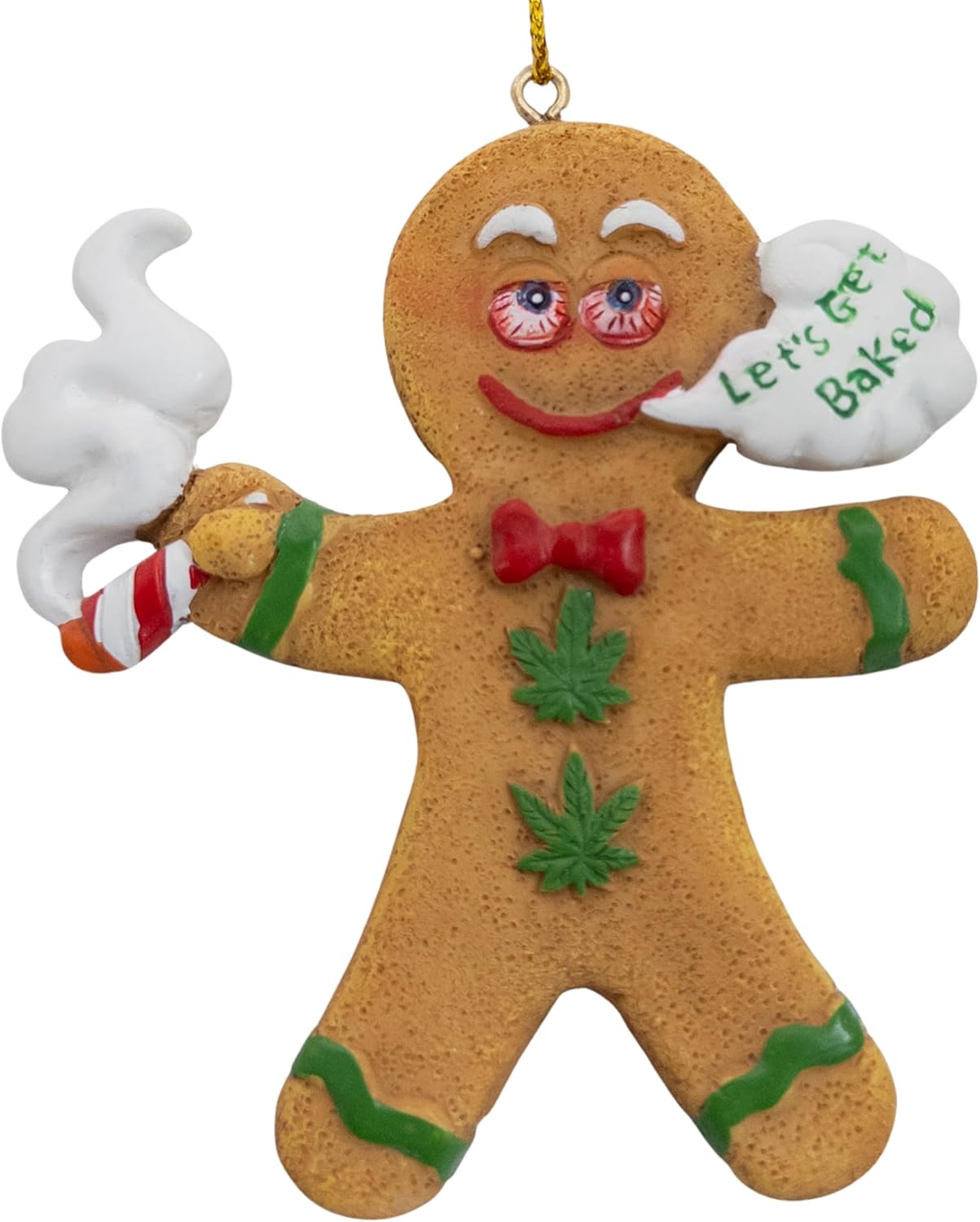 Gingerbread Man Lets Get Baked Christmas Tree Ornament