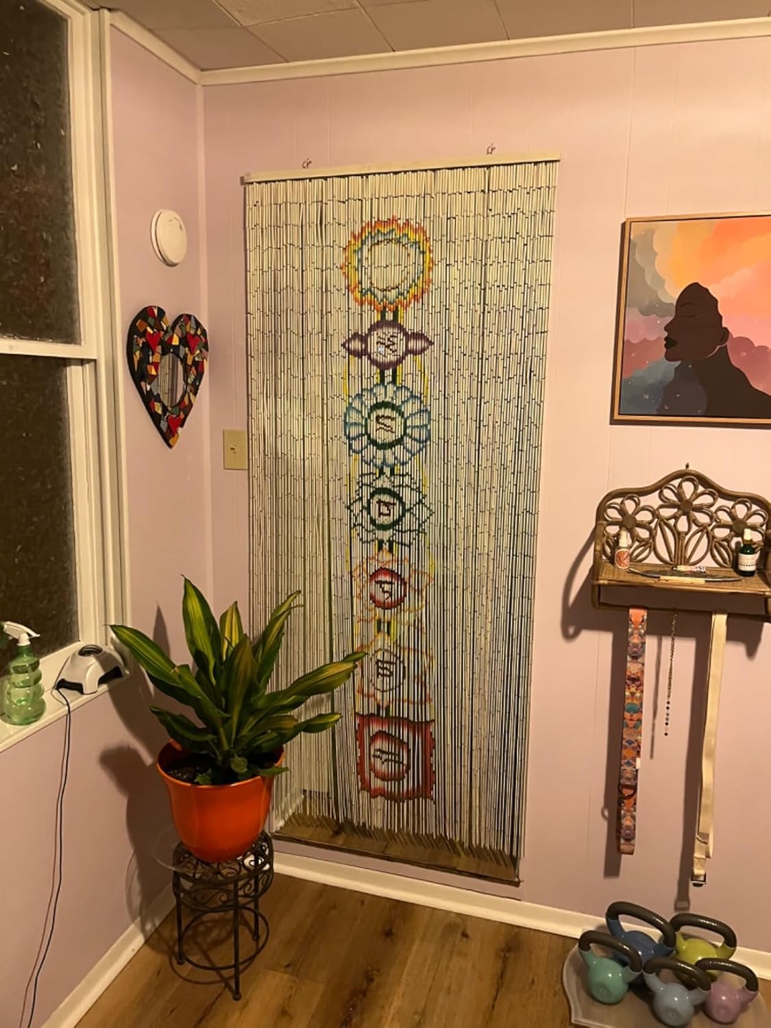 Beaded Curtain with 125 Strings and 4000 Beads