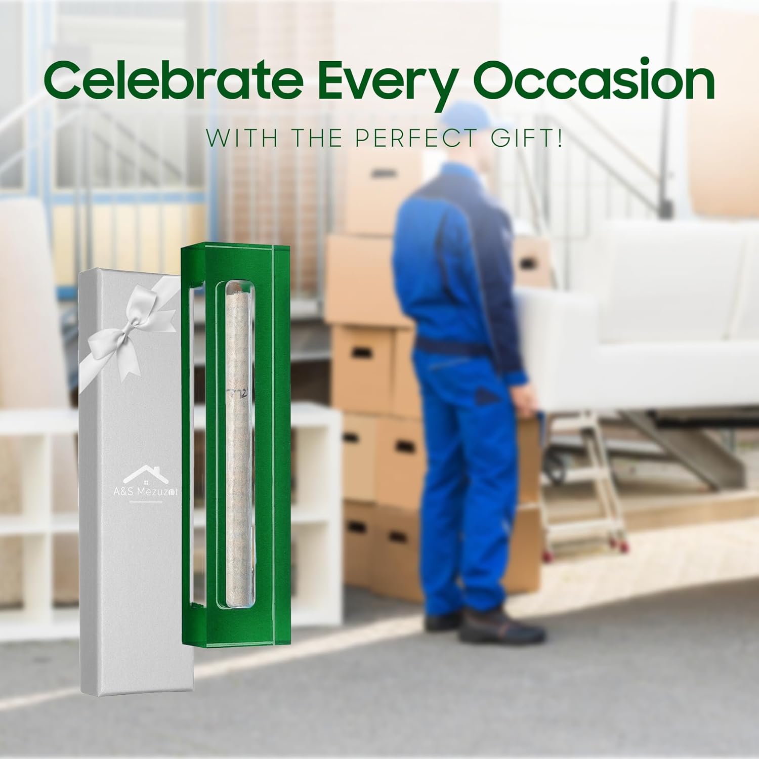 AS Mezuzot Acrylic Mezuzah Case for Door