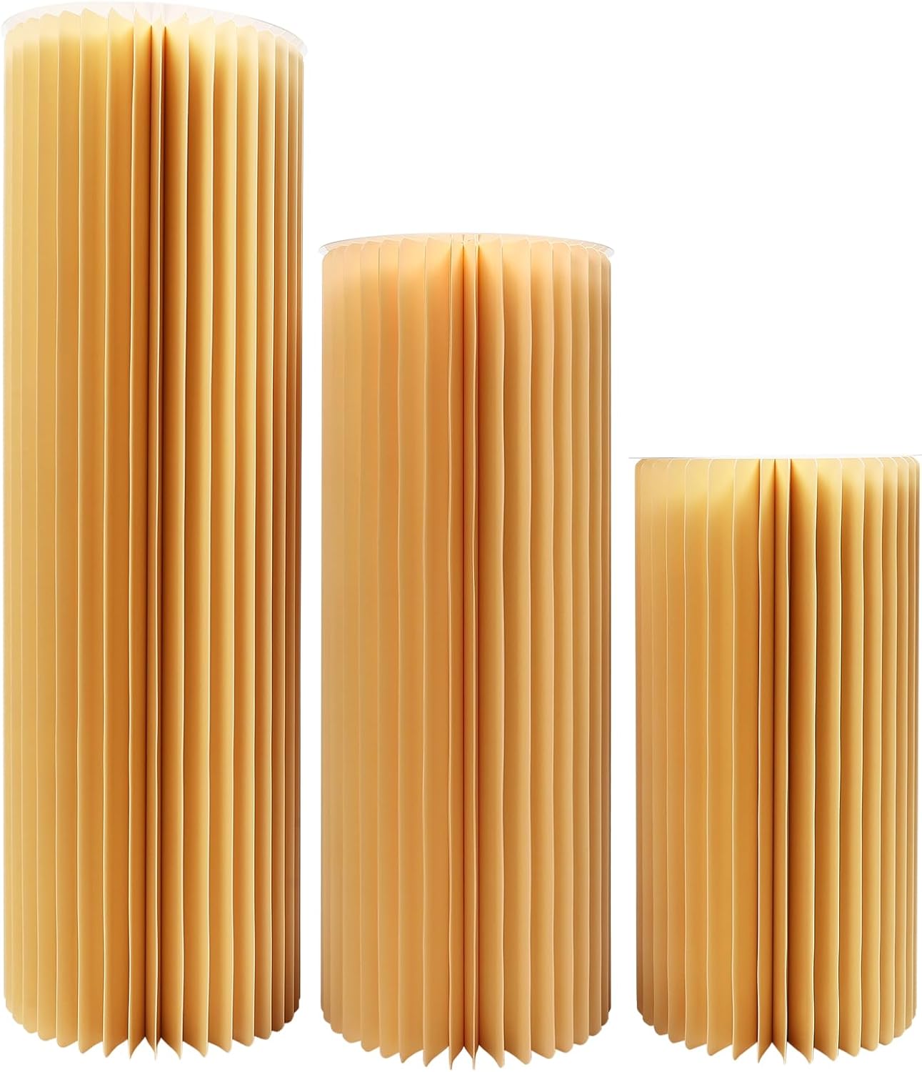 3PCS Cylinder Pedestal Stands for Wedding Party Decorations