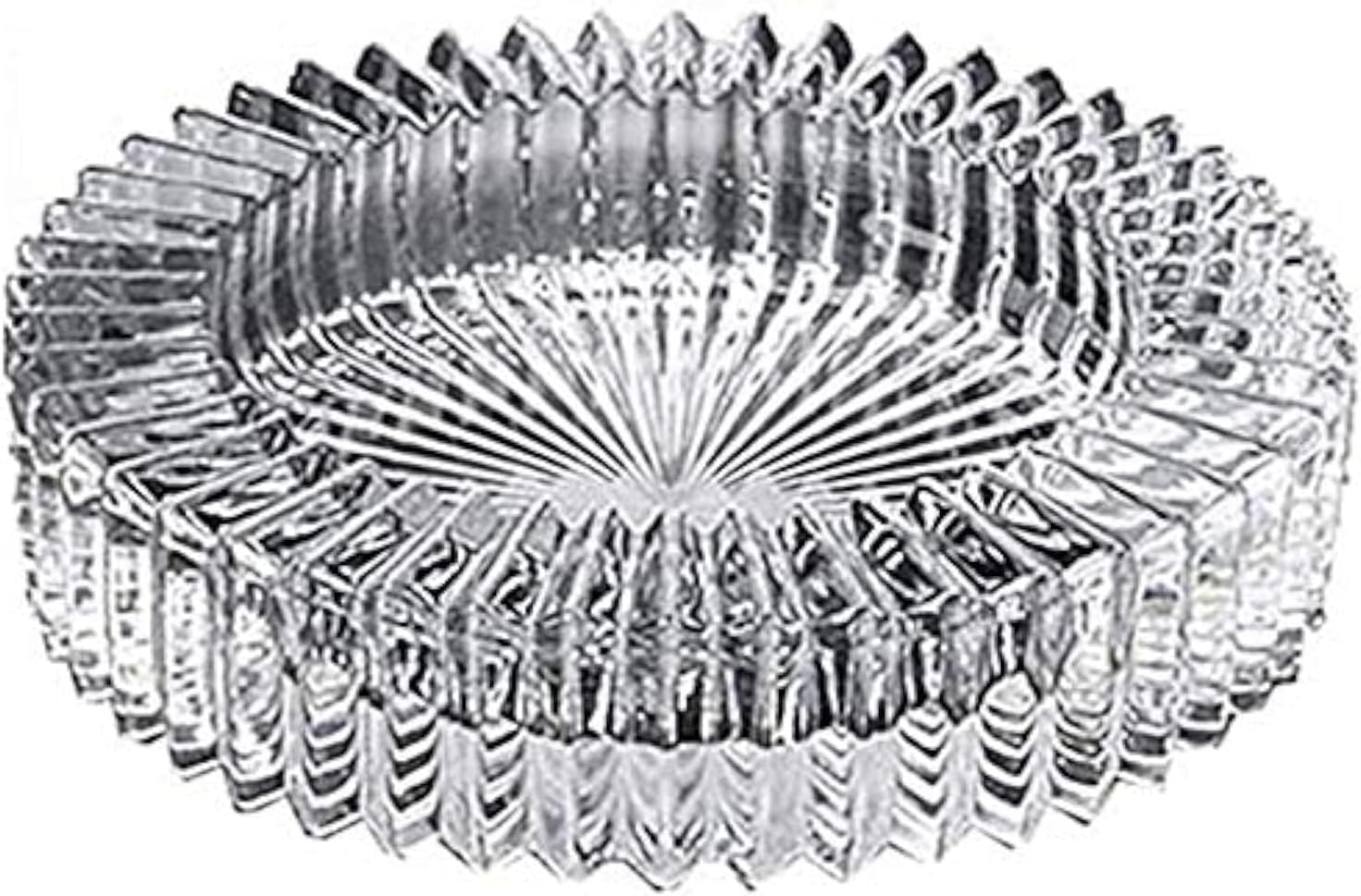 Artistic Glass Ashtray - 6 Round for Home or Office