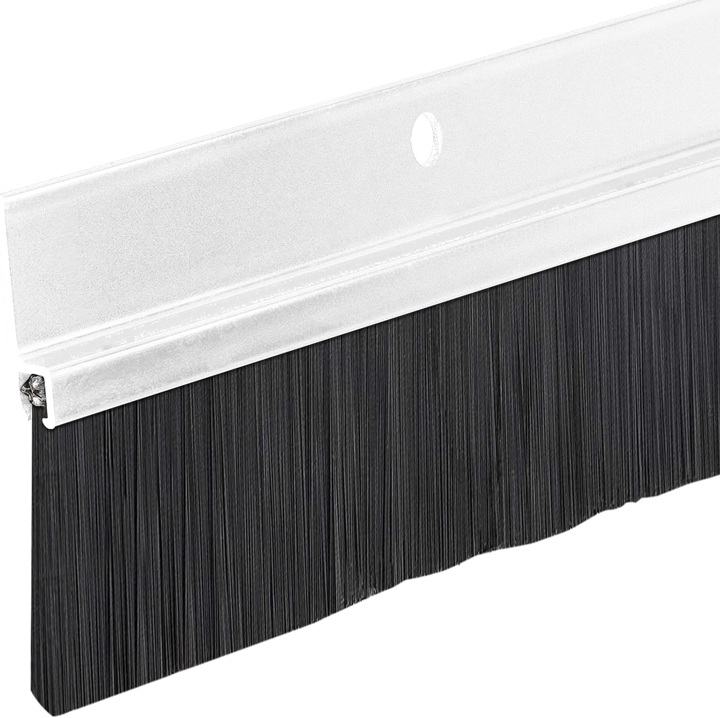 Brush Sweep Door Sweep with Black 1 12 Inch Brush 3 Ft