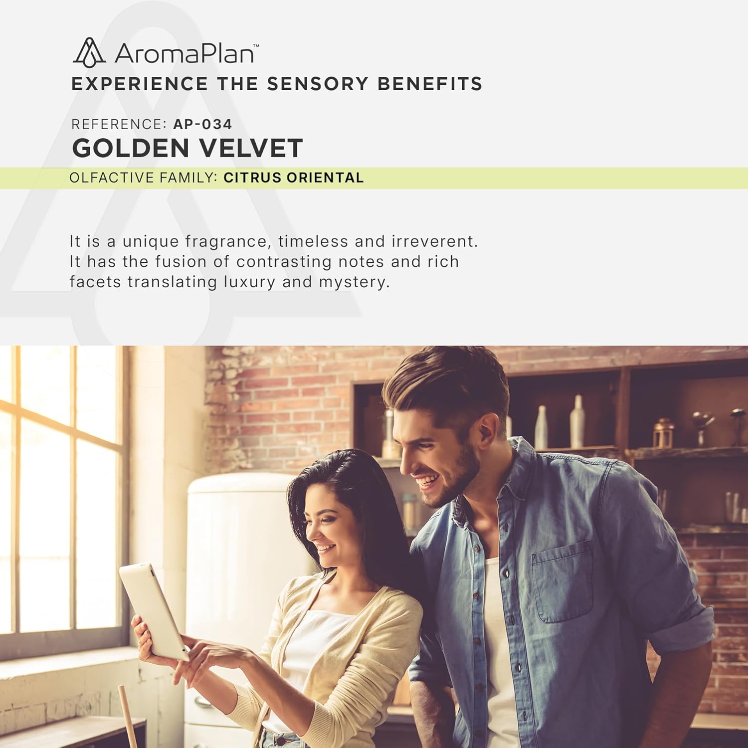 Aromaplan Hotel Scents Golden Velvet 5 Fl Oz Luxury Diffuser Oil