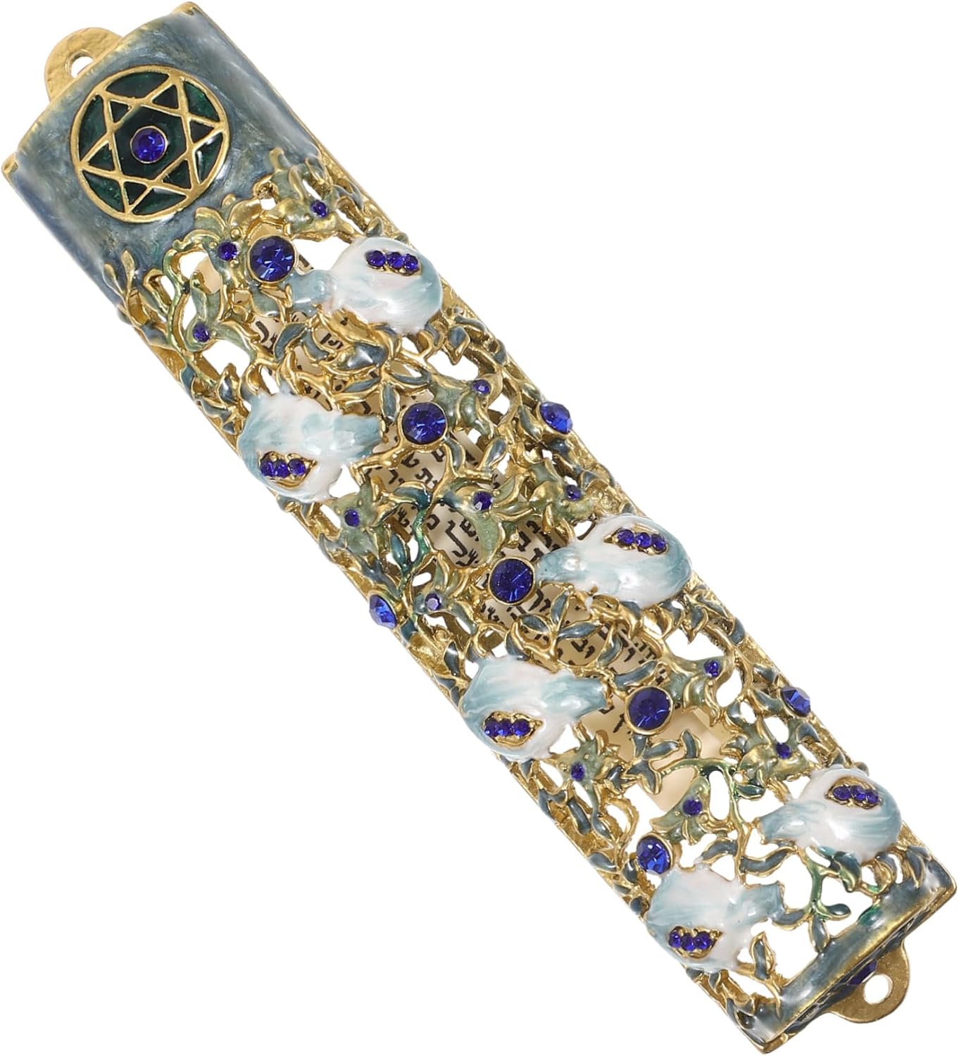 Elegant Mezuzah Scroll Door Blessing Decor