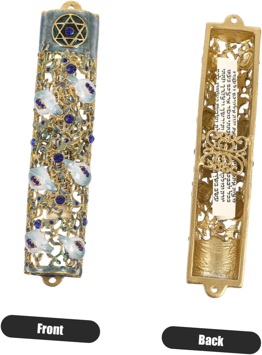 Elegant Mezuzah Scroll Door Blessing Decor