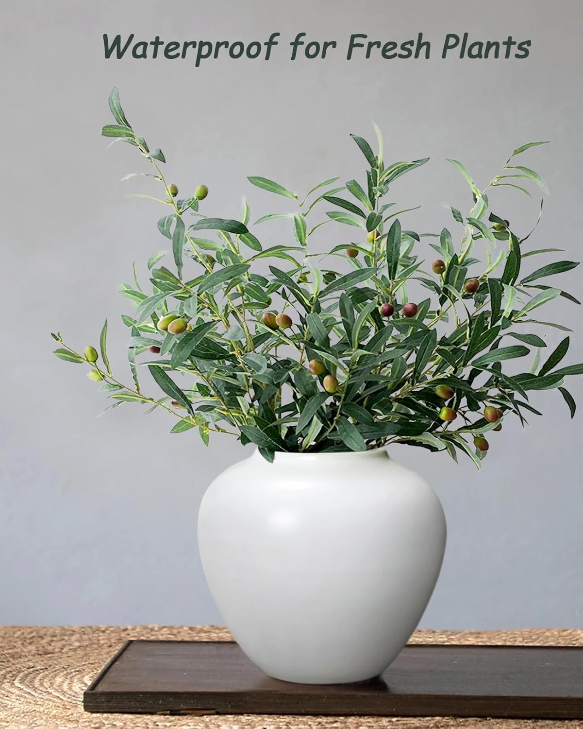 GeLive Waterproof Ceramic Vase for Flowers and Decor