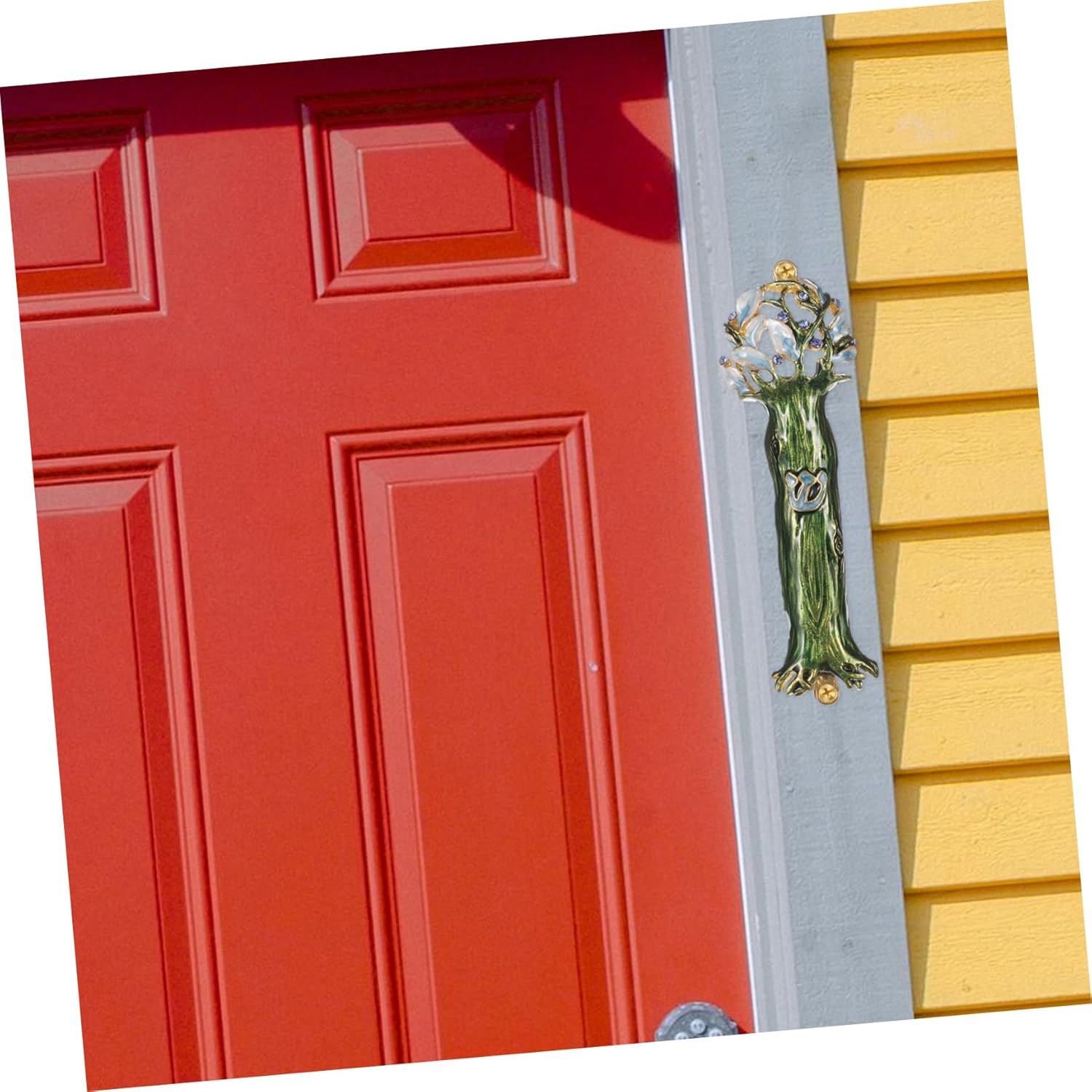 Front Door Mezuzah Metal Craft Antique Blessing Decor