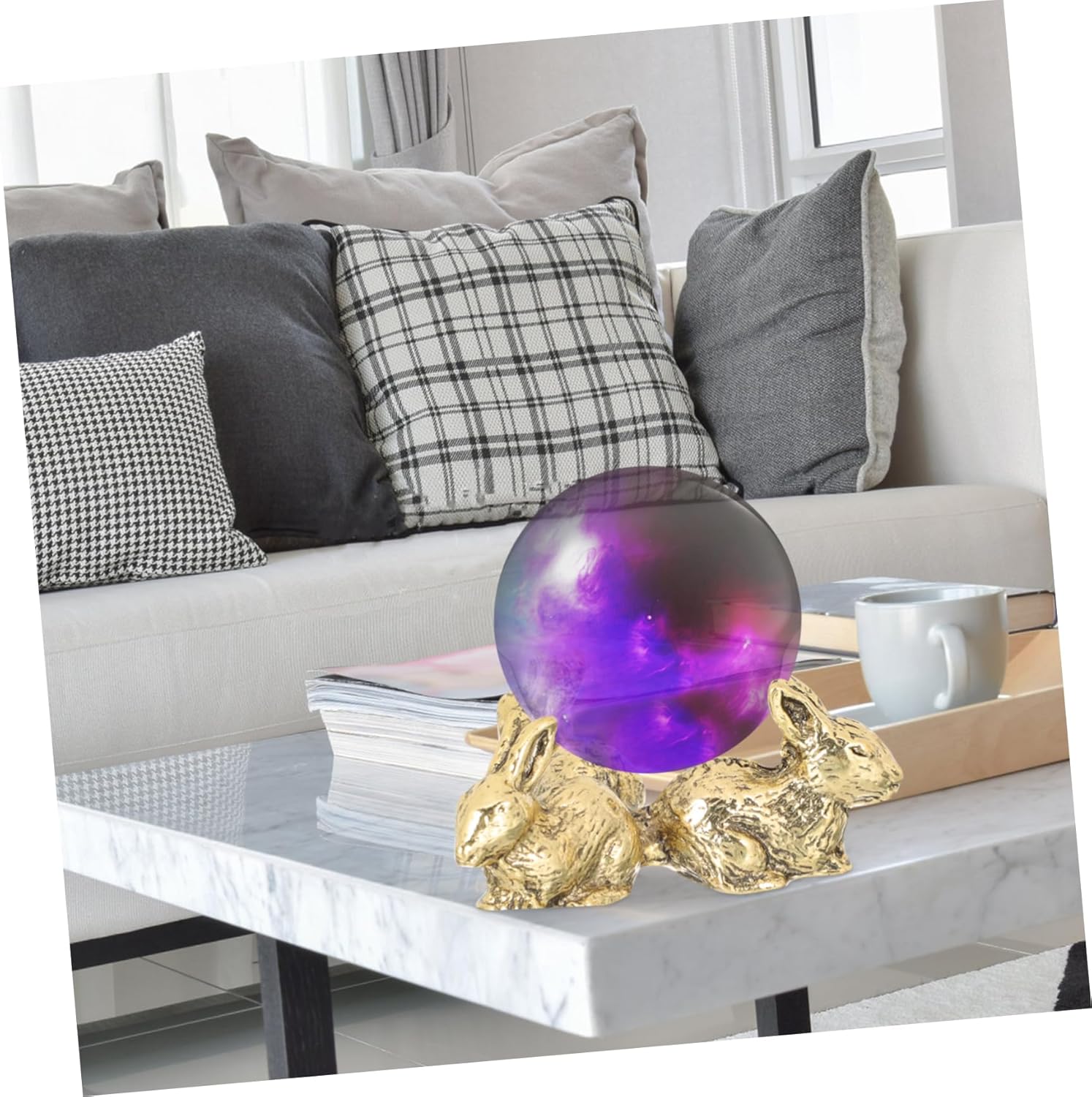 Eringogo Rabbit Shaped Crystal Ball Display Base