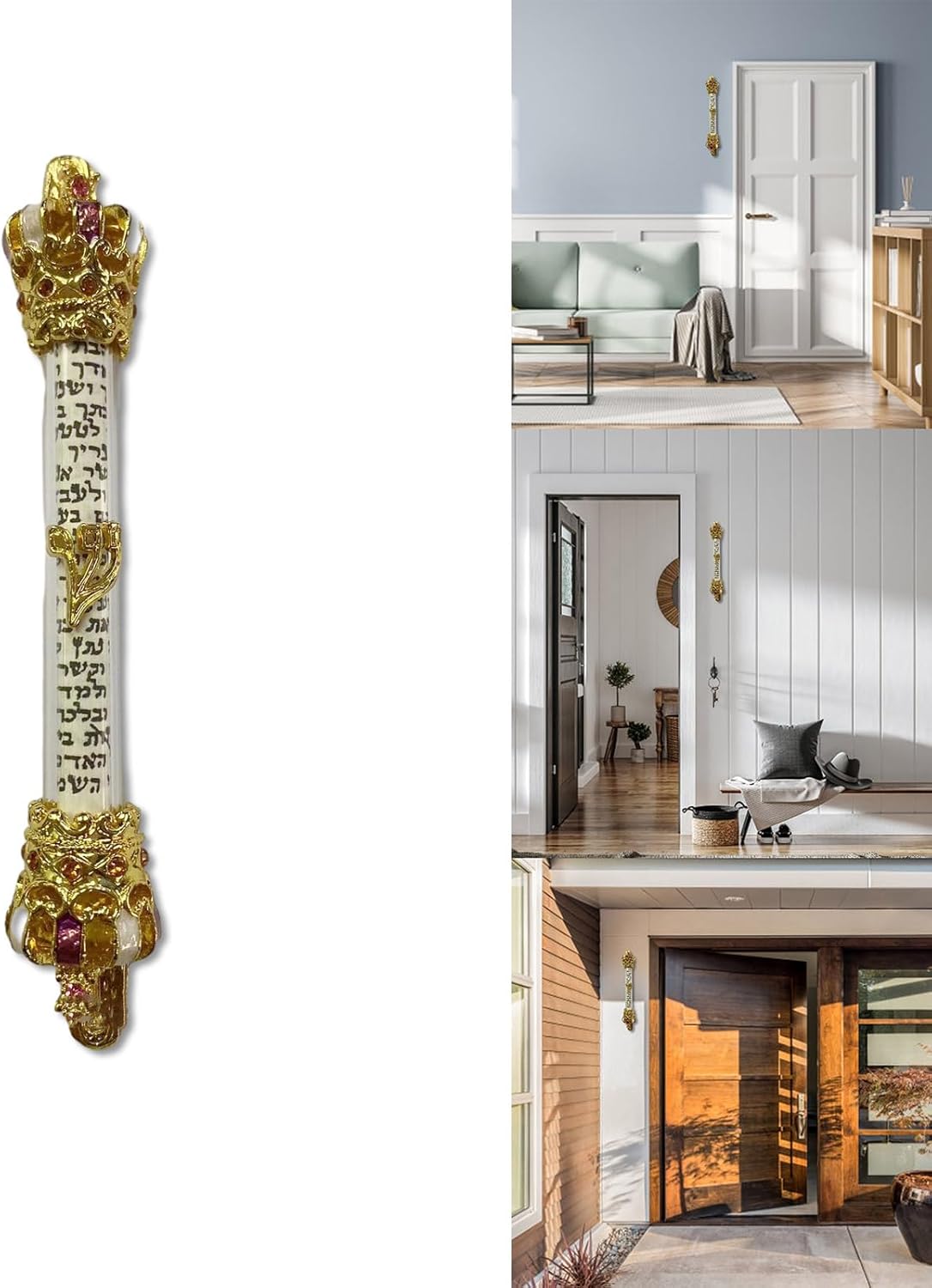 Retro Metal Mezuzah Door Decoration