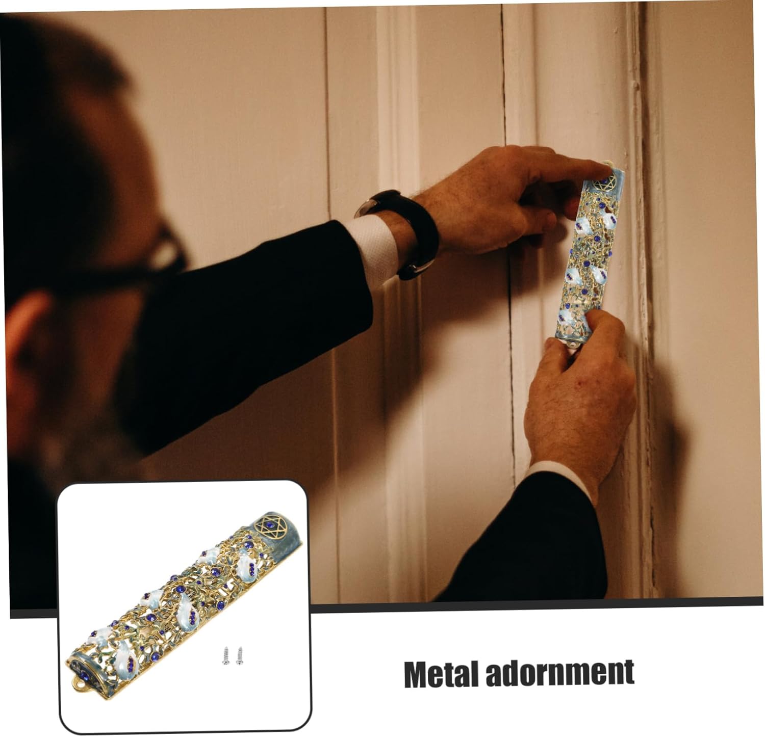 Elegant Mezuzah Scroll Door Blessing Decor