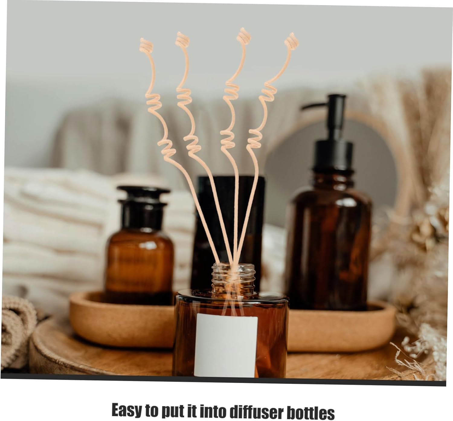 Cabilock 20pcs Natural Rattan Diffuser Sticks