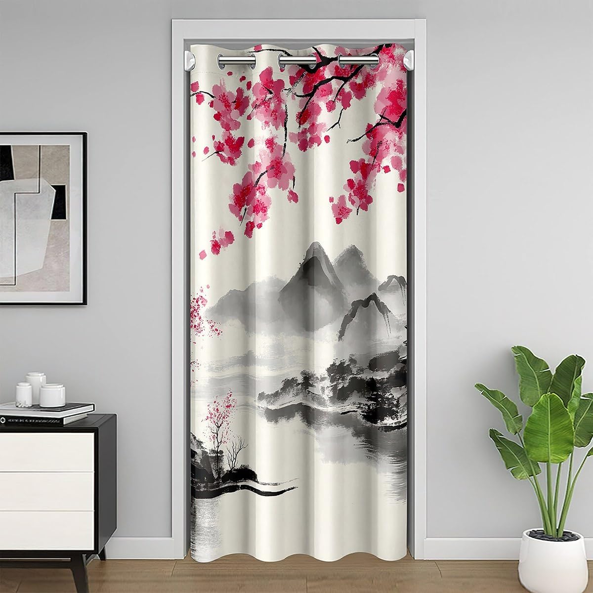Japanese Style Door Curtain 34x80 Inches