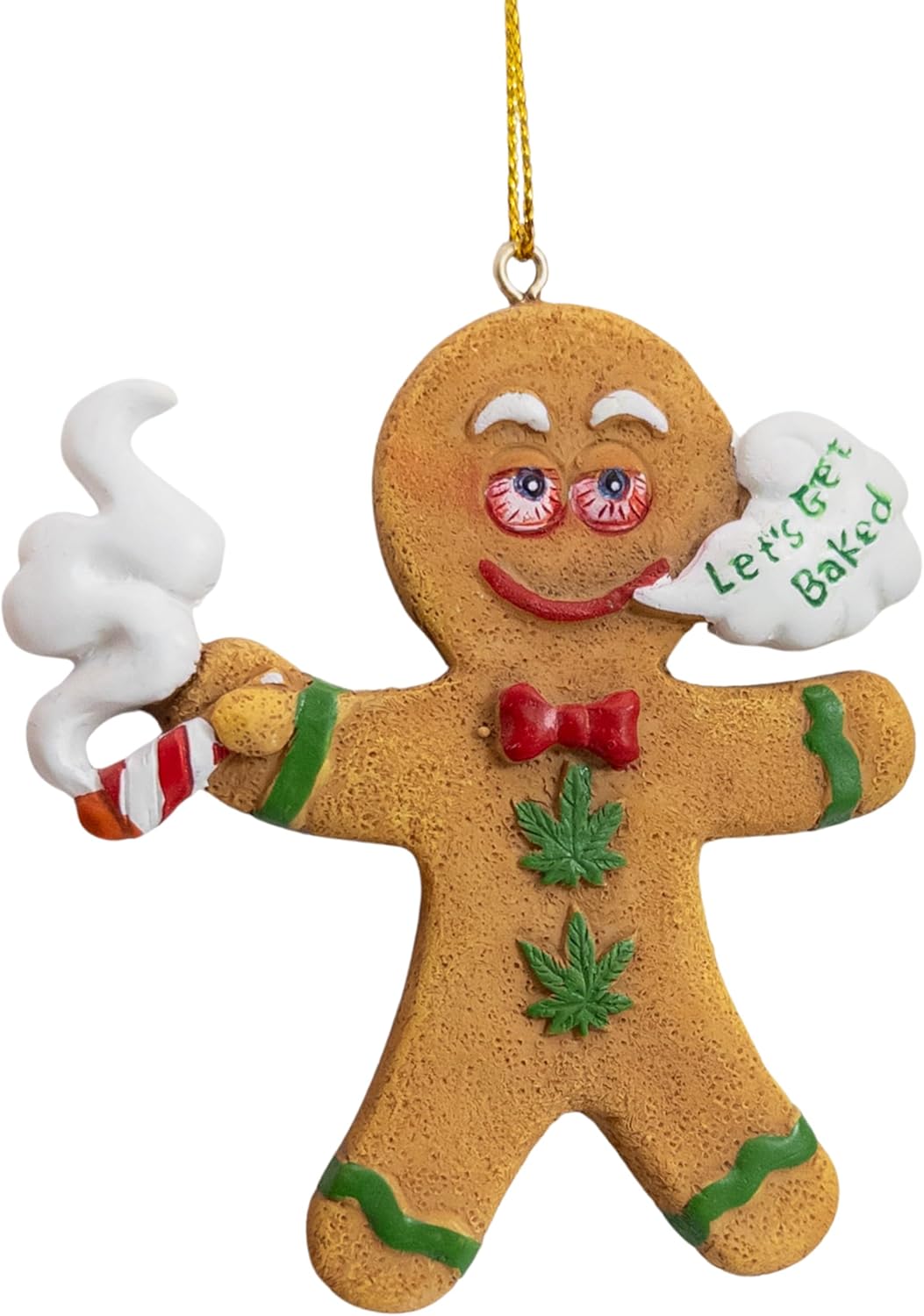 Gingerbread Man Lets Get Baked Christmas Tree Ornament