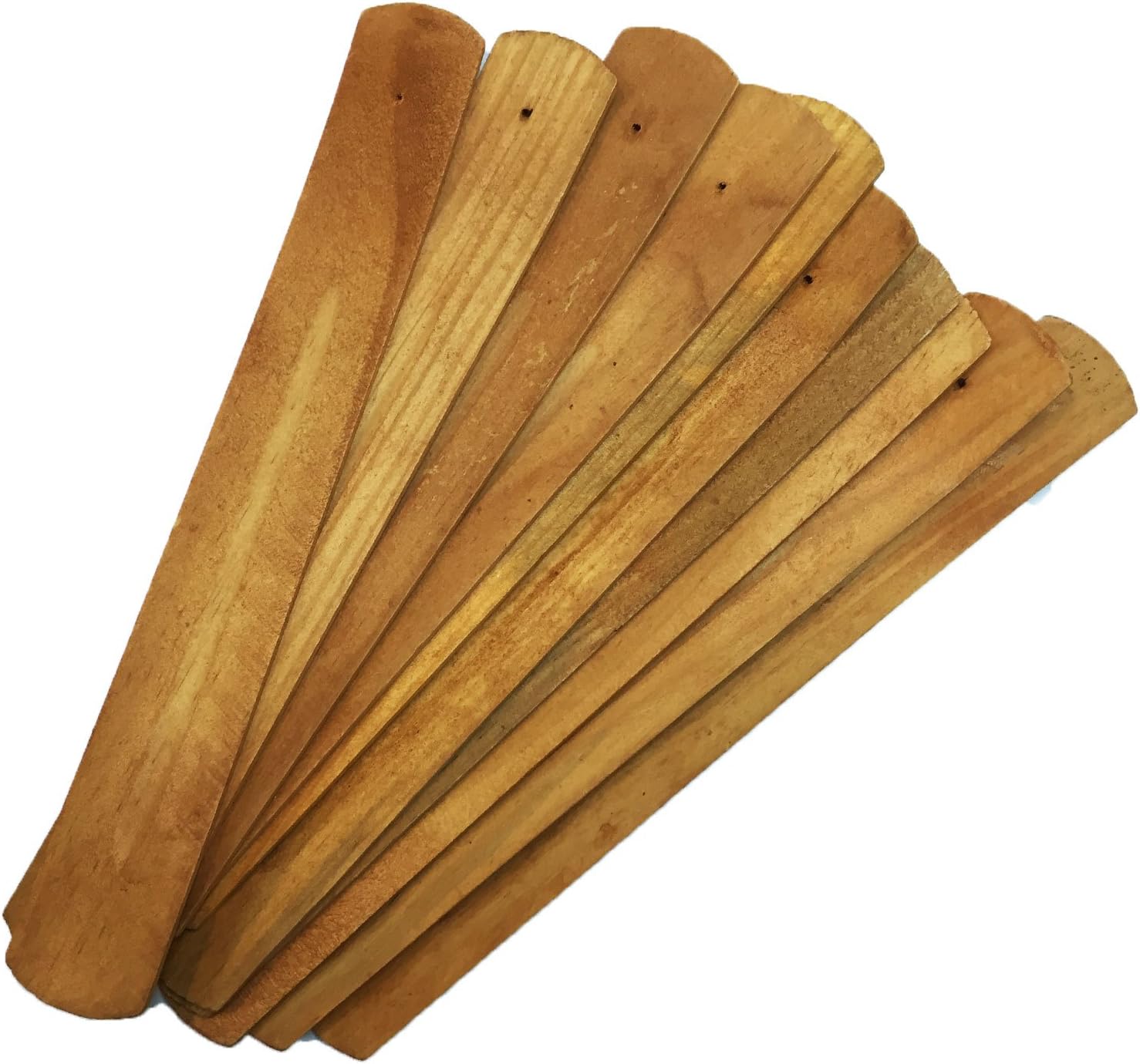 TRENDBOX 10pcs Plain Wood Incense Stick Holder Burner Ash Catcher
