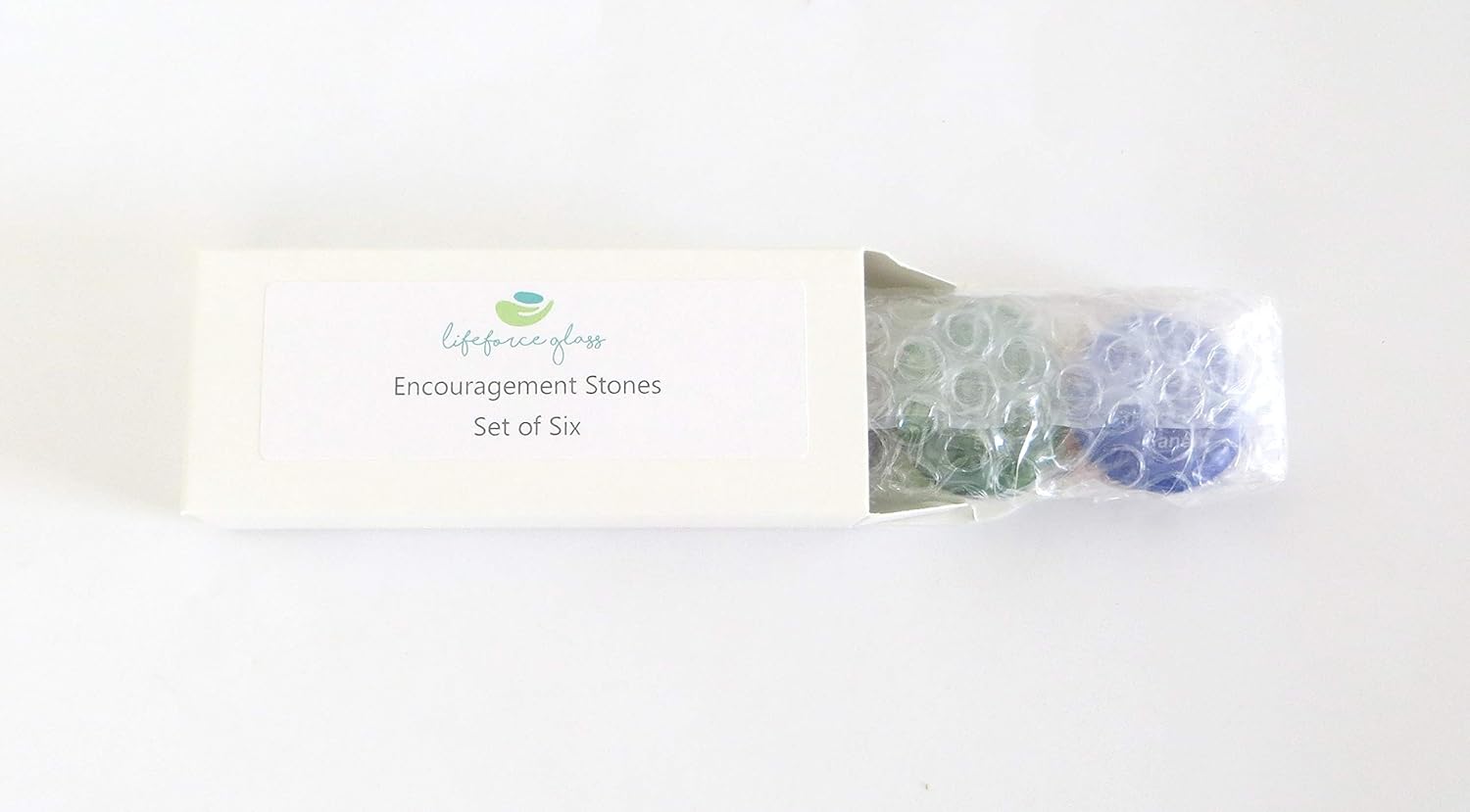 Lifeforce Glass Encouragement Stones Set of 6