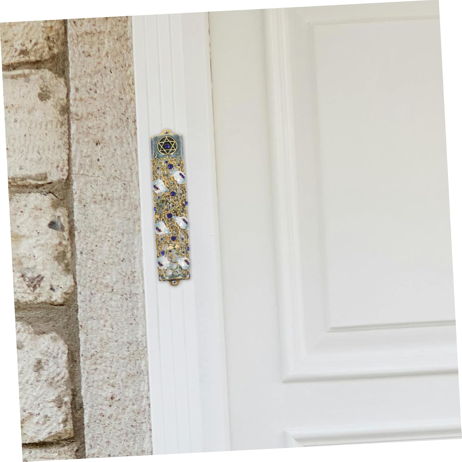 Elegant Mezuzah Scroll Door Blessing Decor