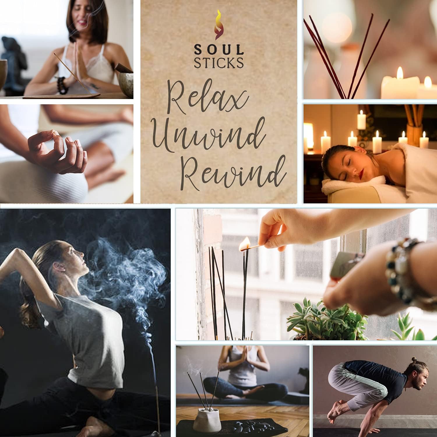 Soul Sticks Natural Hand-Rolled Incense 180 Gram Box