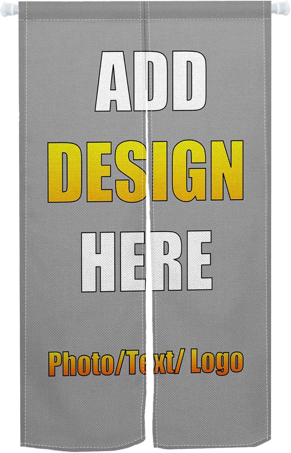 Custom Noren Door Curtain Panel with Personalized Design