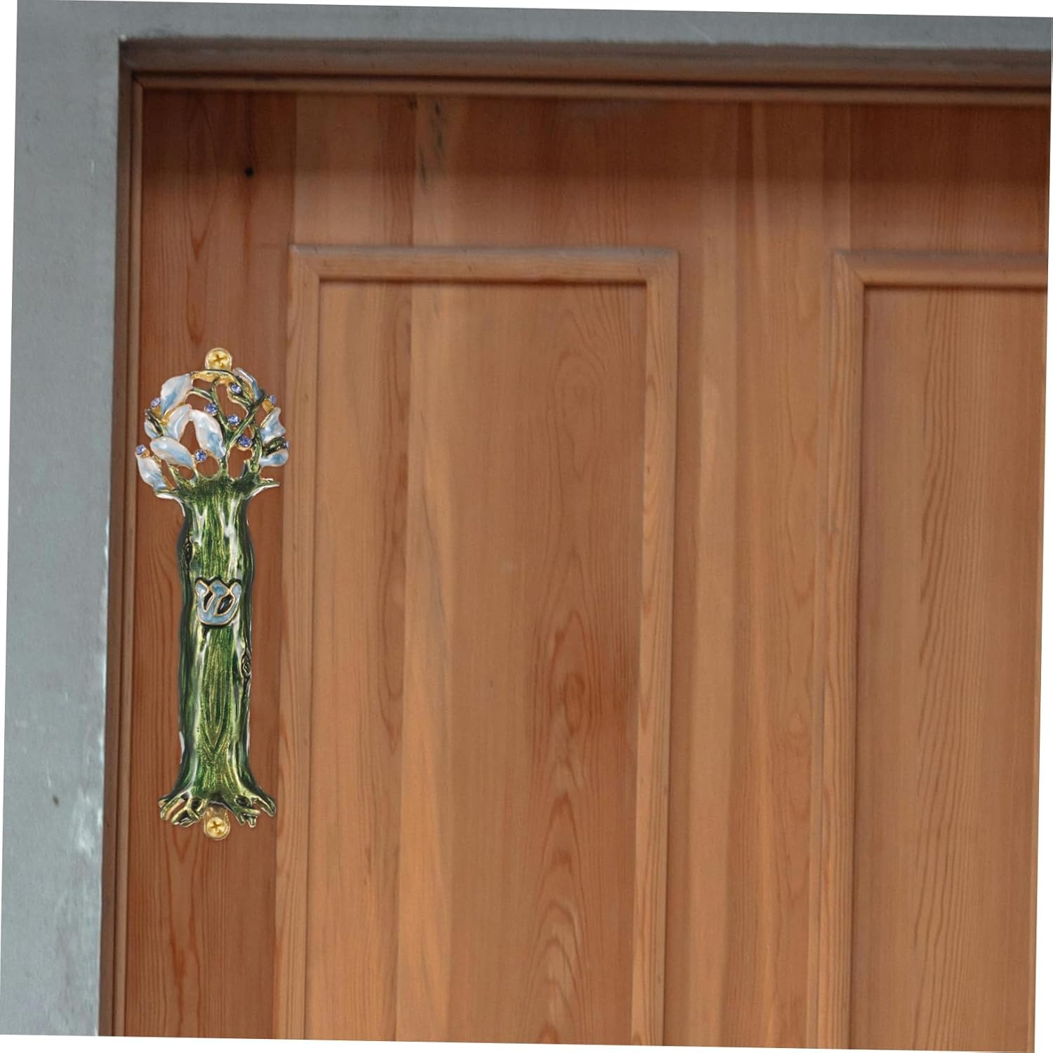 SOLUSTRE Judaica Mezuzah Door Pendant Religious Metal Decor