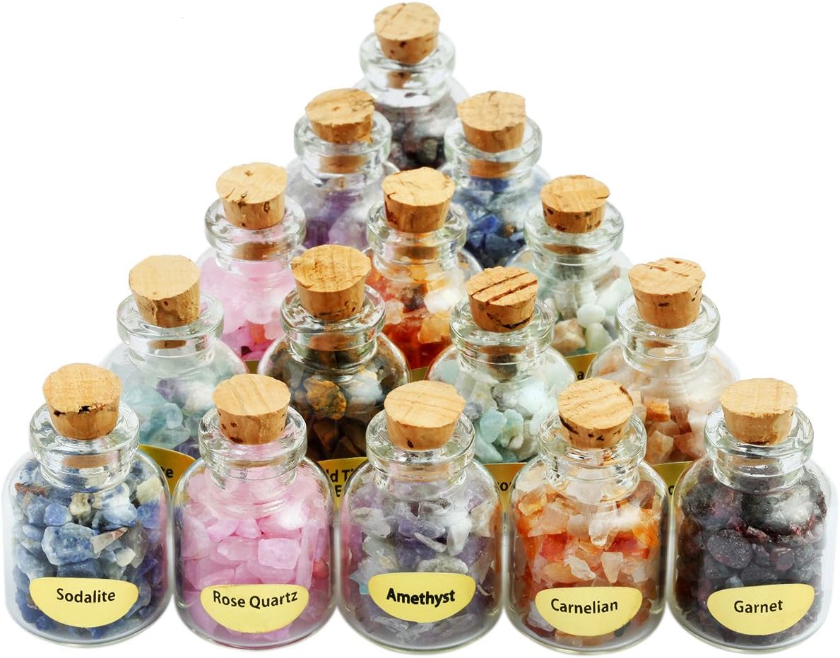 SUNYIK 9 Mini Crystal Healing Stones Set