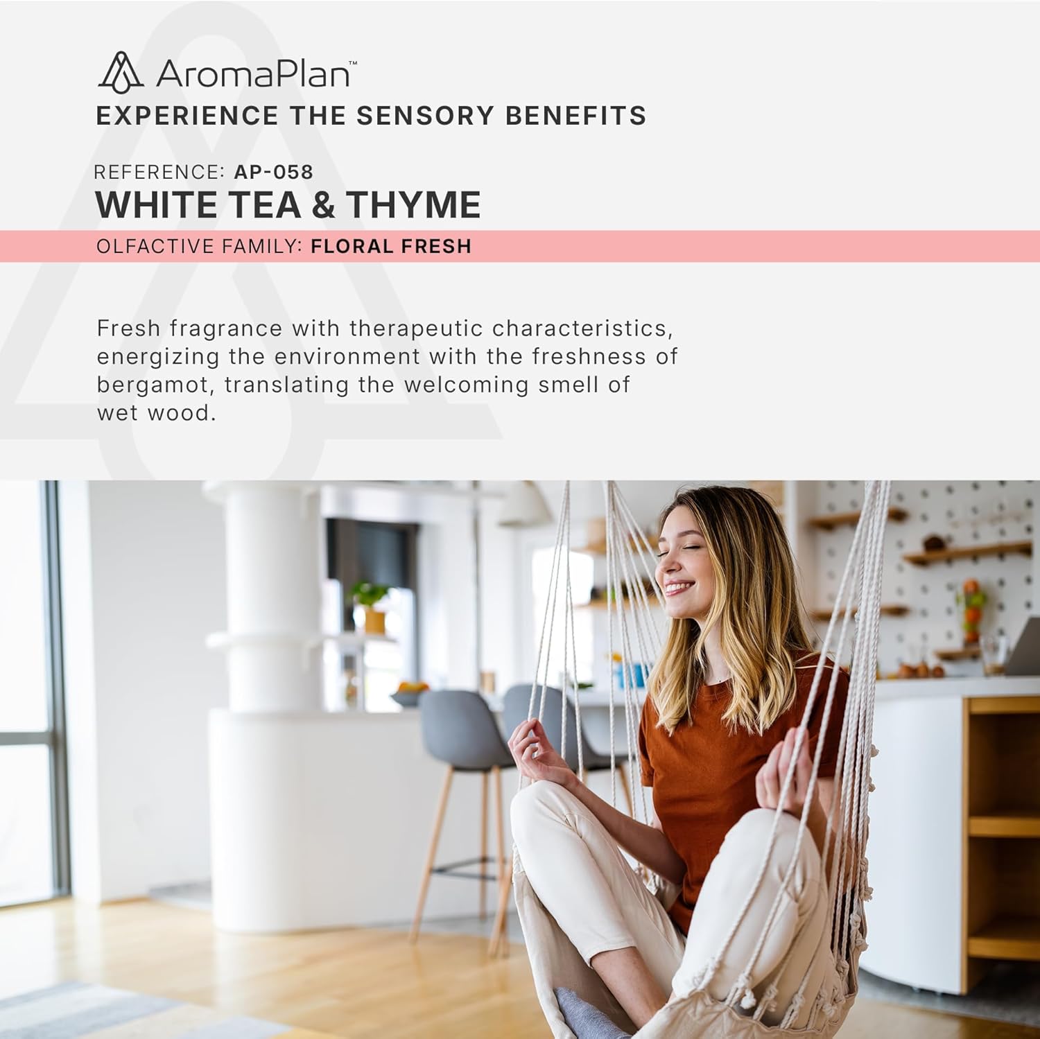 Aromaplan Hotel Scents White Tea Thyme 5 Fl Oz