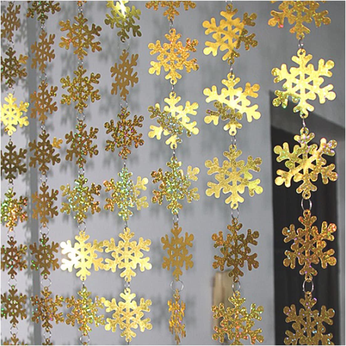 QueenBox 5Pcs 394in Round Sequin Curtain Blue