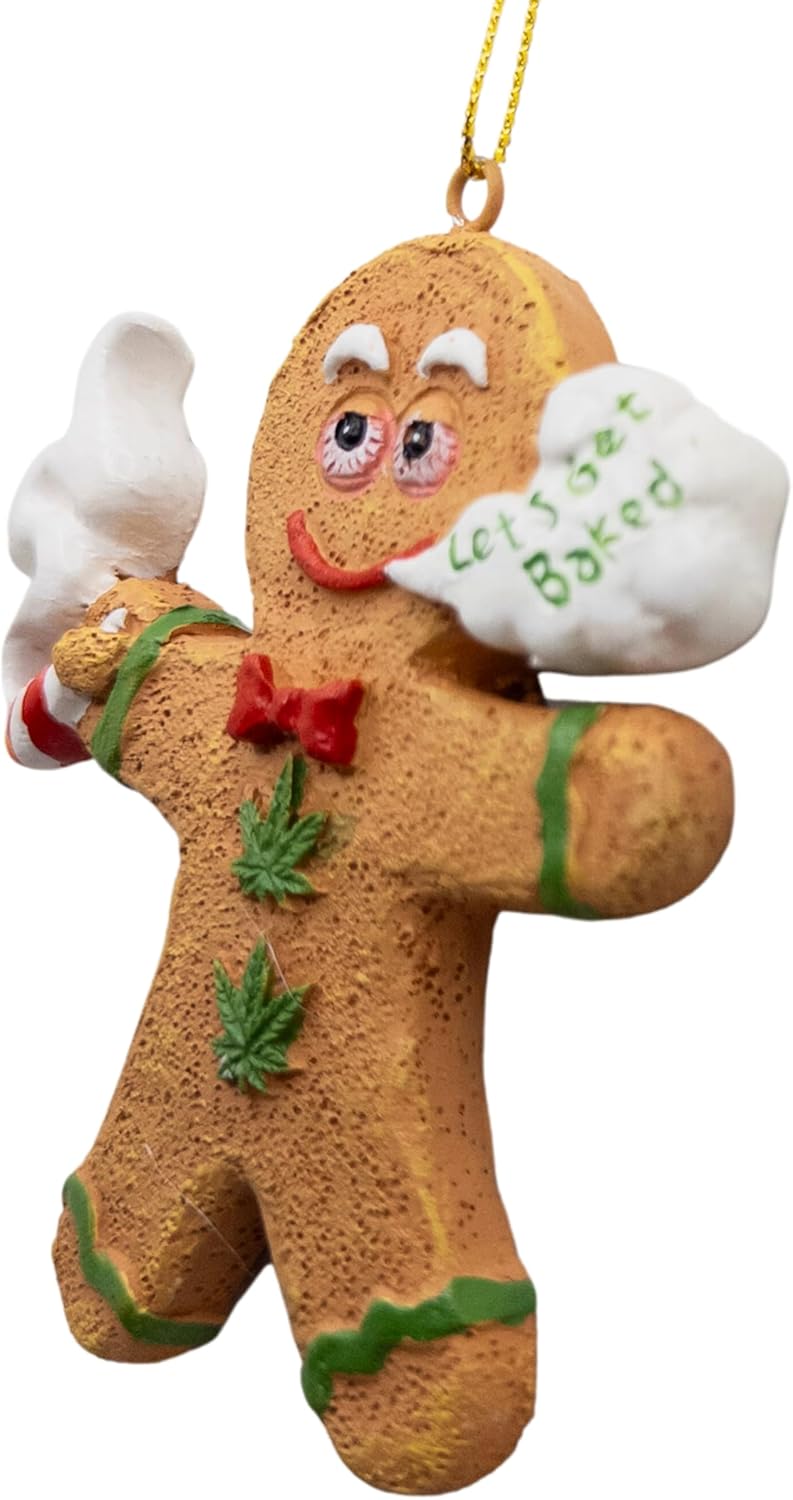 Gingerbread Man Lets Get Baked Christmas Tree Ornament