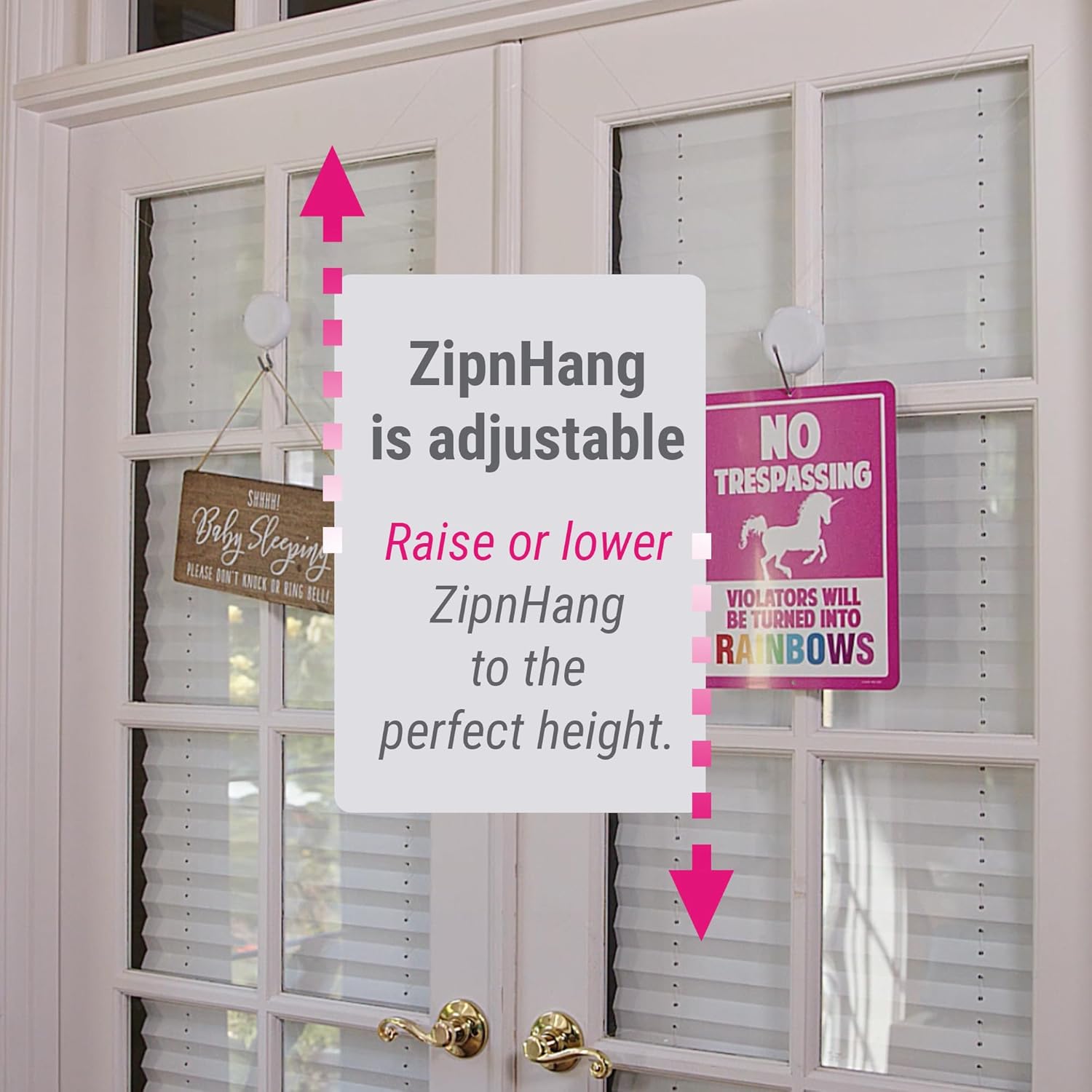 Zip n Hang Wreath Hanger - Black 1 Pack Damage Free