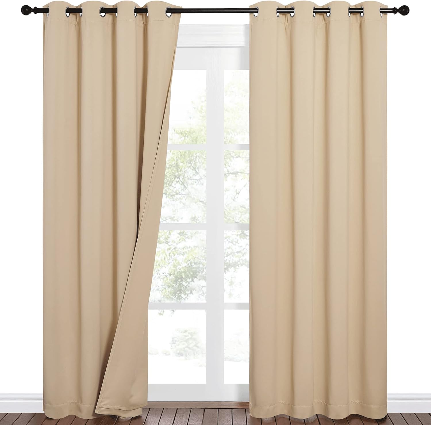 NICETOWN Noise Reducing Curtains with Blackout 2 Pieces