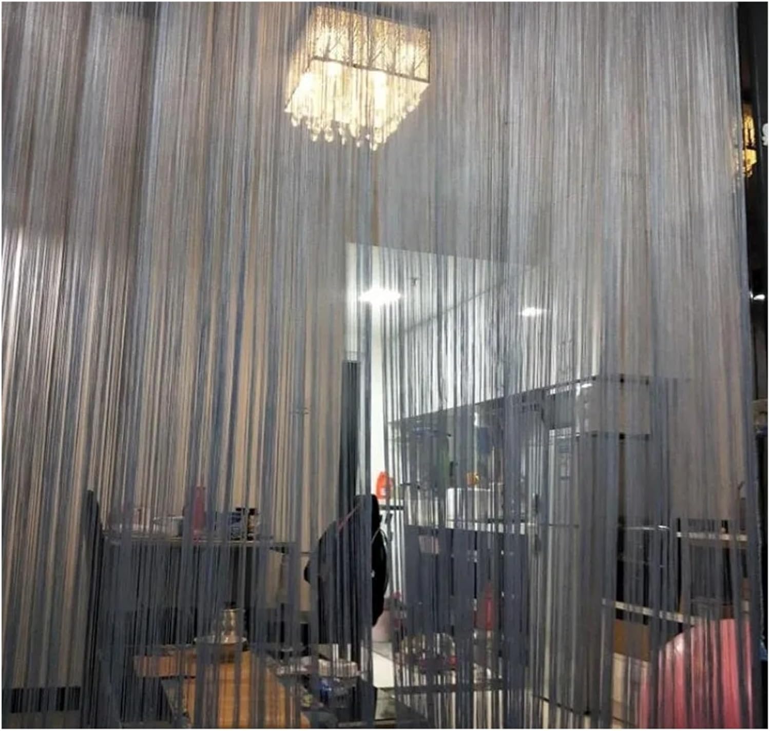 String Curtains 3x26m Blue Living Room Divider