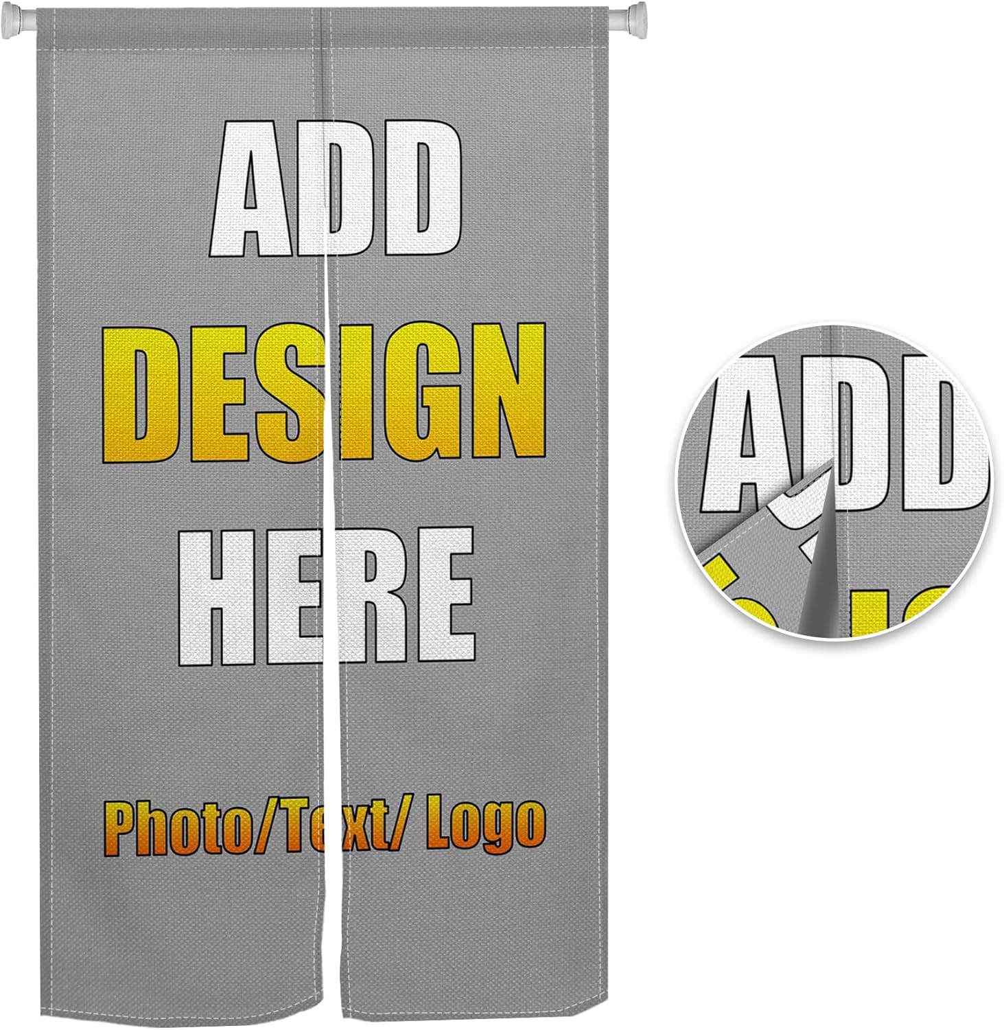 Customize Your Own Double Sided Noren Curtain for Doorway